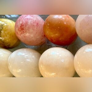 Vintage Italian marble eggs